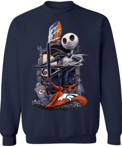 Denver Broncos Jack Skellington Halloween T-Shirt