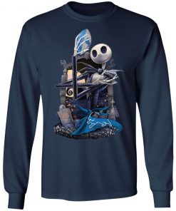 Detroit Lions Jack Skellington Halloween T-Shirt