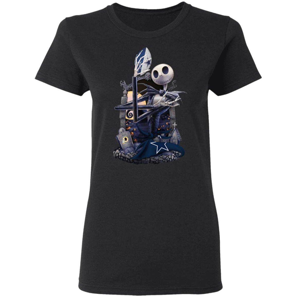 Dallas Cowboys Jack Skellington Halloween T-Shirt Dallas Cowboys Jack Skellington Halloween T-Shirt