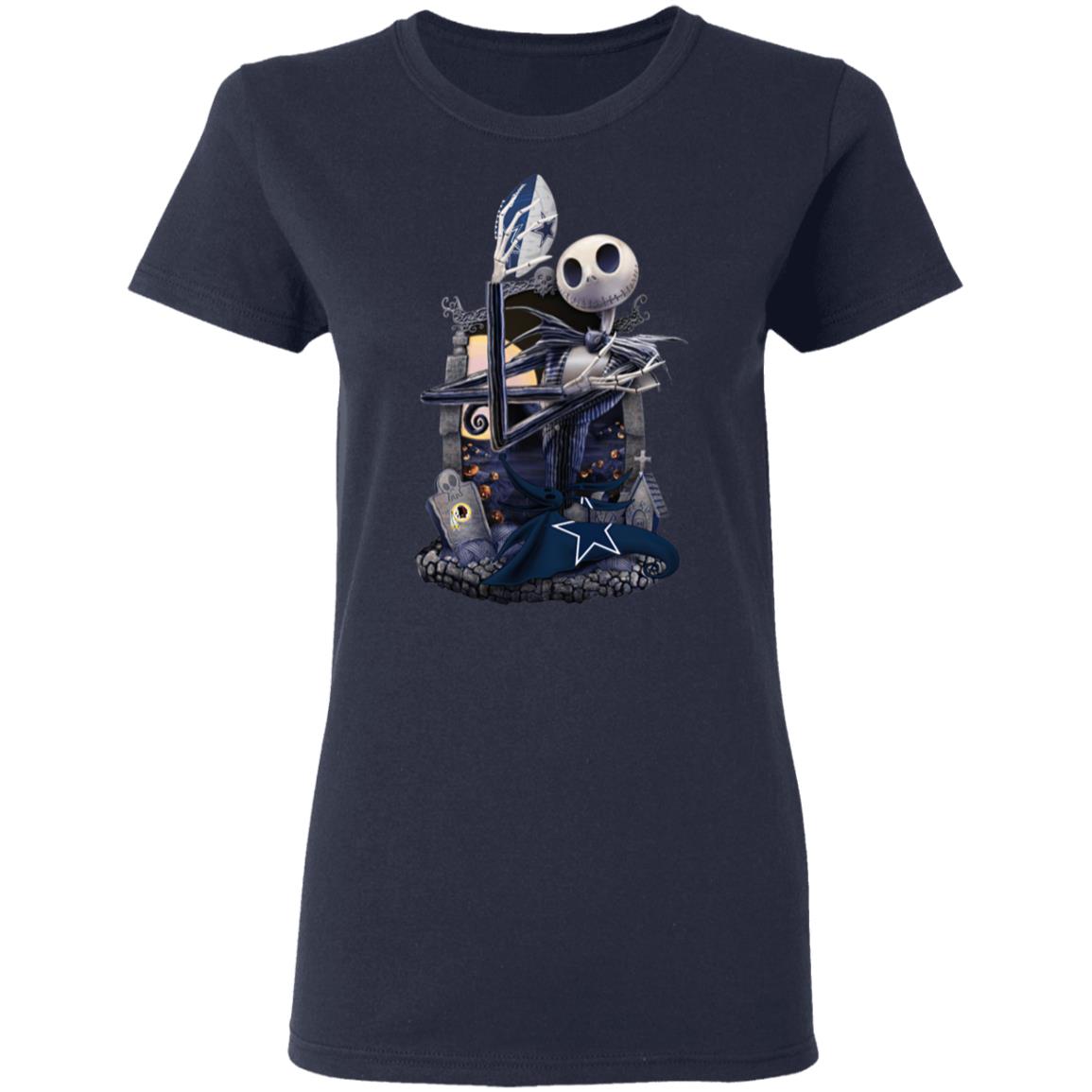 Dallas Cowboys Jack Skellington Halloween T-Shirt Dallas Cowboys Jack Skellington Halloween T-Shirt