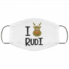 I love Rudi Reindeer Face Mask