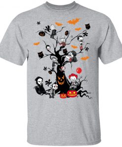 Gather Around The Living Halloween Tree Horror Killers T-Shirt