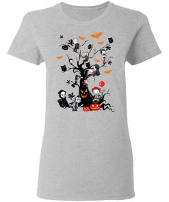 Gather Around The Living Halloween Tree Horror Killers T-Shirt