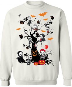 Gather Around The Living Halloween Tree Horror Killers T-Shirt
