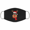 Hipster Rudolph - Hipster Reindeer - Christmas - Ugly Christmas Face Mask