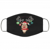 Funny Reindeer Santa Rudolph Christmas Face Mask