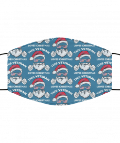 Funny Veterans Santa Claus Face Mask