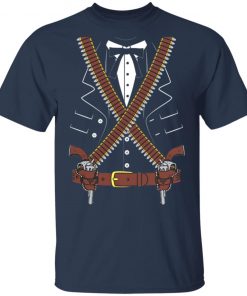 Gunslinger Sheriff With Two Guns Halloween Costume Shirt