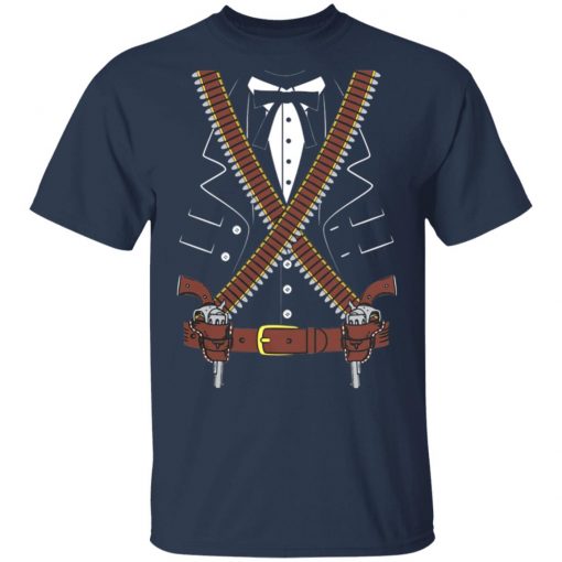 Gunslinger Sheriff With Two Guns Halloween Costume Shirt