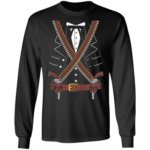 Gunslinger Sheriff With Two Guns Halloween Costume Shirt