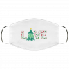 Cute I Love Christmas Xmas Pattern Typography Art Face Mask