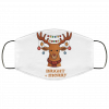 Bright And Merry Christmas Xmas Reindeer Face Mask