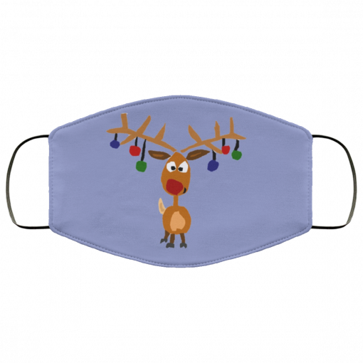 Awesome Rudolph Red Nosed Reindeer Christmas Art Face Mask