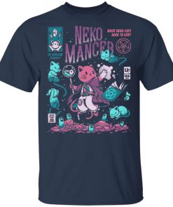 Neko Mancer Cat Necromancer Halloween T-Shirt