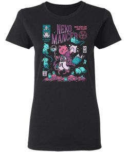 Neko Mancer Cat Necromancer Halloween T-Shirt