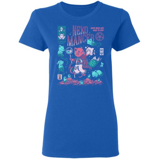 Neko Mancer Cat Necromancer Halloween T-Shirt