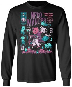 Neko Mancer Cat Necromancer Halloween T-Shirt