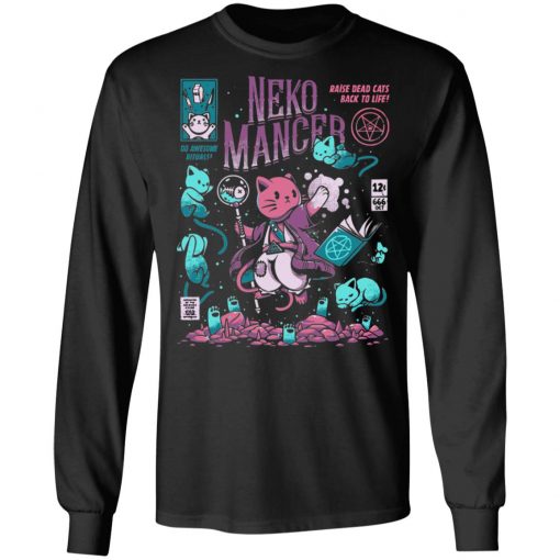 Neko Mancer Cat Necromancer Halloween T-Shirt