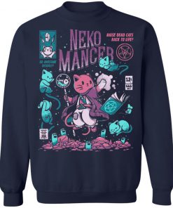 Neko Mancer Cat Necromancer Halloween T-Shirt