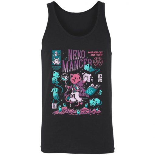 Neko Mancer Cat Necromancer Halloween T-Shirt