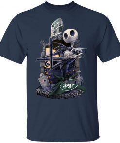 New York Jets Jack Skellington Halloween T-Shirt