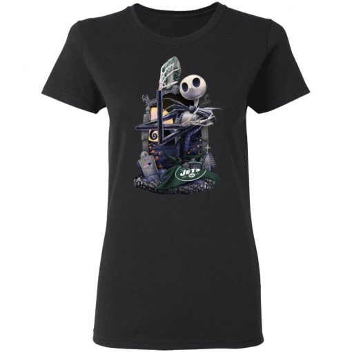 New York Jets Jack Skellington Halloween T-Shirt