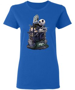 New York Jets Jack Skellington Halloween T-Shirt