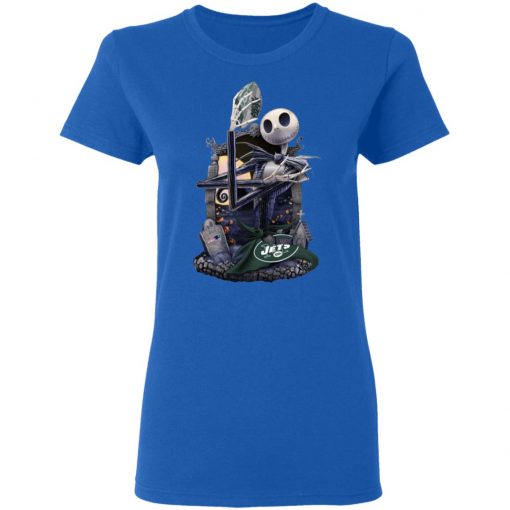 New York Jets Jack Skellington Halloween T-Shirt