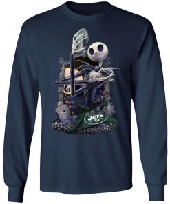 New York Jets Jack Skellington Halloween T-Shirt