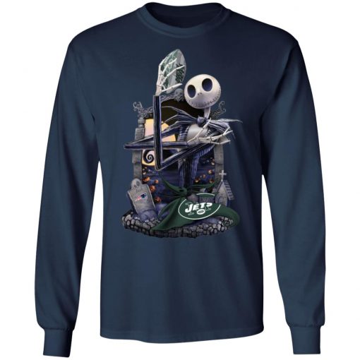 New York Jets Jack Skellington Halloween T-Shirt