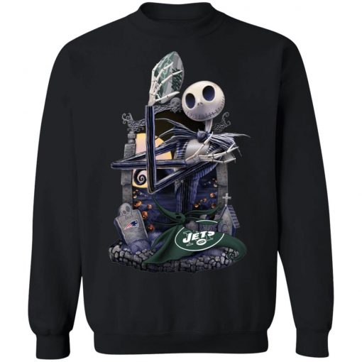 New York Jets Jack Skellington Halloween T-Shirt