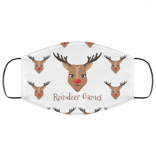 Reindeer Emoji for Christmas Face Mask