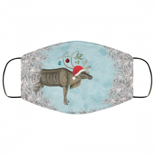 Reindeer Christmas Holiday Face Mask