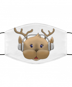 Millennial reindeer Face Mask