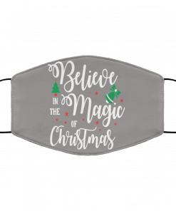 Believe in the Magic of Christmas Funny Face Mask