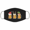 Christmas Beer Mugs Santa Elf Reindeer Drinking Face Mask