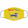 Pete the Cat I Love My White face mask