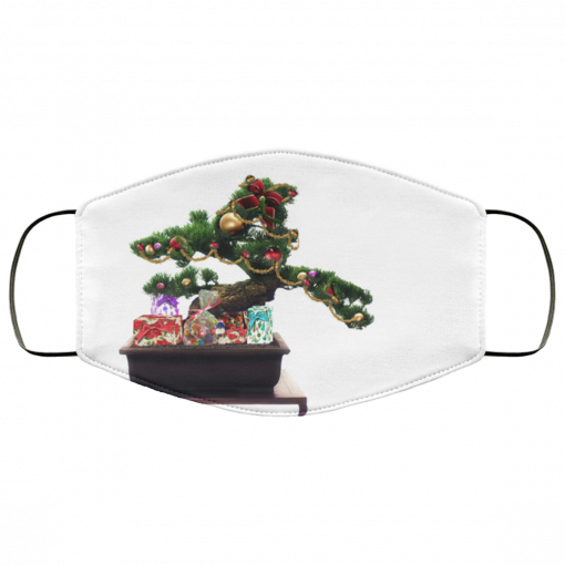 Bonsai Christmas Tree Face Mask