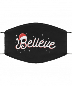 Believe Santa Claus Magica Christmas Winter Holidays Face Mask