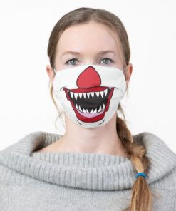 Scary Clown Cloth Face Mask