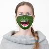 Funny T Rex dinosaur mouth cartoon illustration Cloth Face Mask