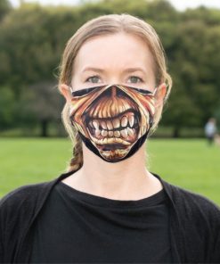 Cool Heavy Metal Zombie Scary Teeth Monster Skull Cloth Face Mask