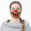 Vintage Creepy Clown Mouth Cloth Face Mask