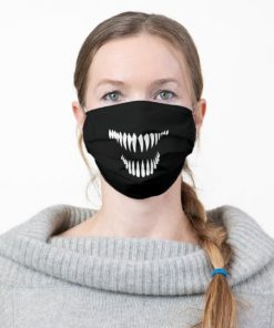 Scary Teeth Fangs Funny Cloth Face Mask