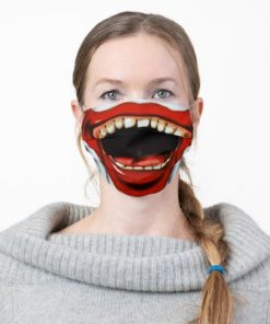 Vintage Creepy Clown Mouth Cloth Face Mask