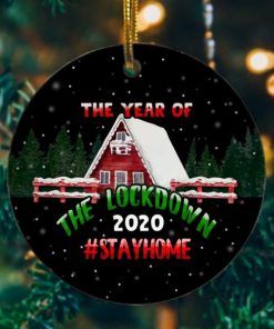 2020 Year of the Lockdown Decorative Decorative Christmas Holiday Ornament