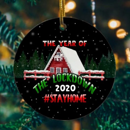 2020 Year of the Lockdown Decorative Decorative Christmas Holiday Ornament