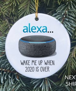 Amazon Alexa Inspired Christmas Ornament, 2020 COVID Ornament, Christmas Ornament 2020, COVID Ornament, COVID Christmas Ornament