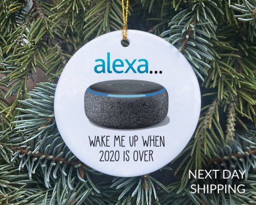 Amazon Alexa Inspired Christmas Ornament, 2020 COVID Ornament, Christmas Ornament 2020, COVID Ornament, COVID Christmas Ornament