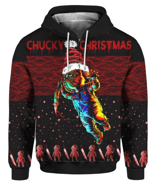 Chucky 3D Ugly Christmas Sweater Hoodie